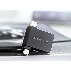 UGREEN 2in1 adapteris OTG USB-A 3.0 līdz USB-C + mikro-USB melns