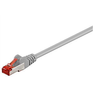 Goobay 93568 Патч-кабель CAT 6 S / FTP (PiMF), серый, 0,5 м