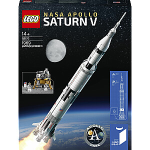 Lego raķešu idejas NASA Apollon Saturn V (92176)