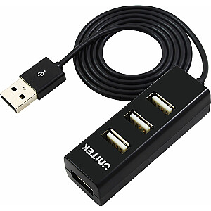 HUB USB Unitek Y-2140 4x USB 2.0 mini czarny