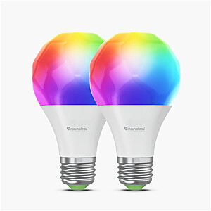 Nanoleaf Essentials Smart A60 spuldze E27 Matter WiFi 9W 900Lm RGBCW 2700-6500K, 2 gab. iepakojums | Nanoleaf Essentials Smart A60 spuldze Matter WiFi 900Lm 2700-6500K, 2 gab. iepakojums | E27 | 9 W | RGBCW