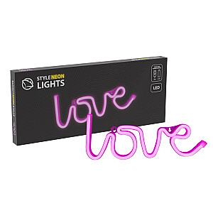 Manta SNL02PKT Стиль Неоновые Огни  LOVE Розовый