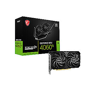 GeForce RTX 4060 Ti 8G VENTUS 2X BLACK E1 OC | NVIDIA | 8 GB | GeForce RTX 4060 Ti | GDDR6 | HDMI ports quantity 1 | PCI Express Gen 4 x16 (used)