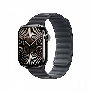 Melna gofrēta magnētiskā siksna 42 mm korpusam - izmērs S/M