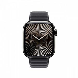Melna gofrēta magnētiskā siksna 42 mm korpusam - izmērs S/M