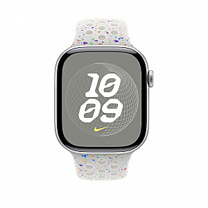 Спортивный ремешок Nike в цвете чистого платина для корпуса 46 мм - размер S/M