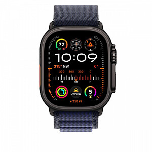 Alpine josta tumši zilā krāsā 49 mm korpusam - izmērs L - elementi izgatavoti no melnā titāna