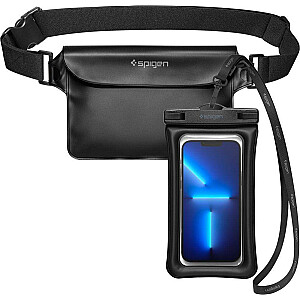 Чехол Spigen + водонепроницаемый мешок Spigen A621 Универсальный водонепроницаемый чехол и поясная сумка черный