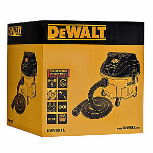 Пылесос DeWALT DWV901L черный, желтый 30 л 1400 Вт