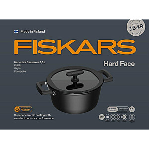 Fiskars katls Fiskars Hard Face ar vāku ar ietilpību 3.5 l HARD FACE