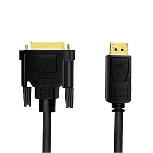 Кабель DisplayPort 1.2 — DVI, 3 м, черный