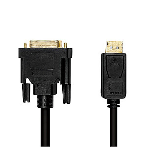 Кабель DisplayPort 1.2 — DVI, 3 м, черный