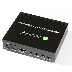 HDMI 4K audio nosūcējs 5,1 kanālu 3,5 mm ligzda SPDIF Toslink DTS