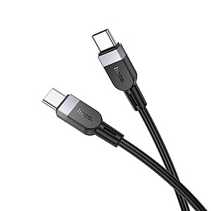 Hoco X109 Energy 60W silicone charging data cable C to C(L=1M) Black