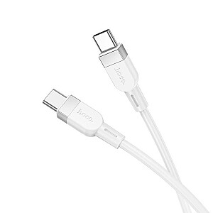 Hoco X109 Energy 60W силиконовый зарядный кабель данных C to C(L=1M) Белый