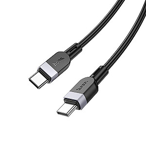 Hoco X109 Energy 60W silicone charging data cable C to C(L=2M) Black