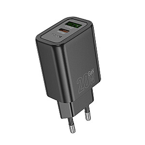 Hoco N61 Gentle PD20W+QC3.0 зарядное устройство (EU) Черное
