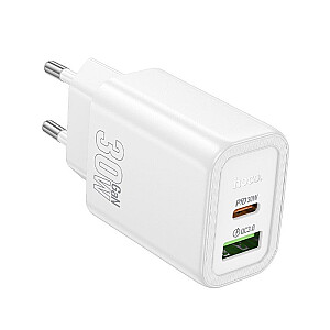 Hoco N63 Gentle PD30W+QC3.0 charger(EU) White