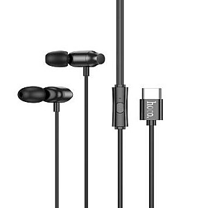 Hoco M122 Power metal универсальные цифровые наушники с микрофоном Type-C Черный