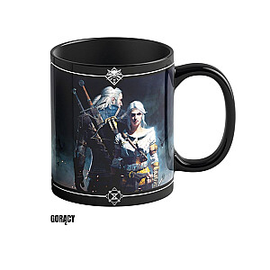 Mug Good Loot The Witcher 3 Art Heat Reveal - Geralt & Ciri 480 ml Melns