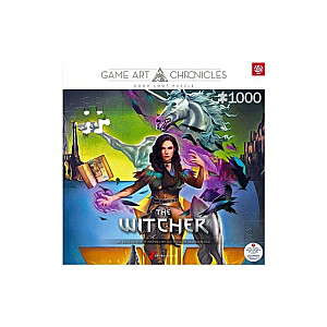 Labi Lūzti Spēļu Mākslas Hronikas Pužles: The Witcher Yennefer un Salvador Dali (1000 elementi)