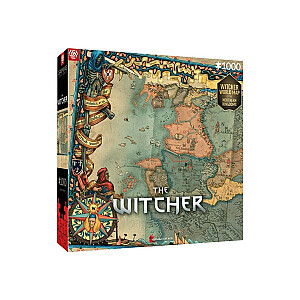Labi laupījumi The Witcher: Ziemeļu karalistes kartes puzle 1000 gabali
