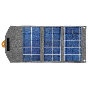 Saules panelis 4smarts VoltSolar 20W 2xUBS-A pelēks