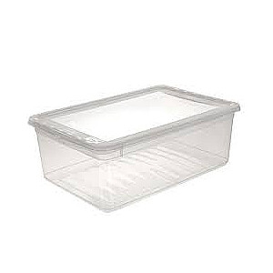 Uzglabāšanas kaste Basixx Clear 8L 37x25x10cm