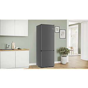 Bosch Serie 4 KGN49OCAF ledusskapis-saldētava Brīvi stāvošs 311 L A Antracīts