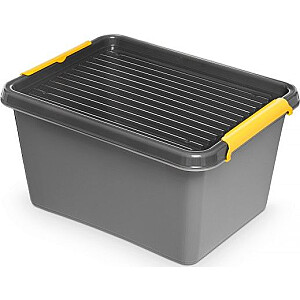 ORPLAST uzglabāšanas konteiners ORPLAST, Solidstore kaste, 15.5l, pelēka