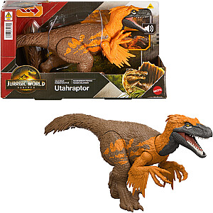 Фигура Mattel Jurassic World Resurrection Utahraptor Ревущий динозавр Фигура (JGC80)