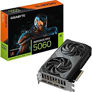 Grafikas karte Gigabyte GeForce RTX 5060 Windforce 8GB GDDR7 DLSS4 (GV-N5060WF2-8GD)