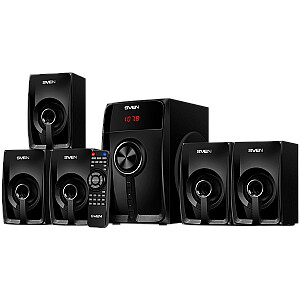 Акустика SVEN HT-202, черная (100W, Bluetooth, FM, USB/SD, Дисплей, Пульт ДУ)