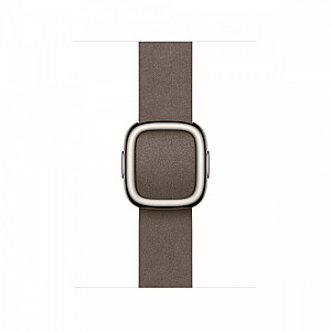Pelēkbrūns siksna ar modernu sprādzi 42 mm korpusam - izmērs L