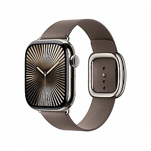 Pelēkbrūns siksna ar modernu sprādzi 42 mm korpusam - izmērs L