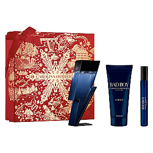 НАБОР CAROLINA HERRERA Bad Boy Cobalt EDP спрей 100мл + ГЕЛЬ ДЛЯ ДУША 100мл + EDP спрей 10мл