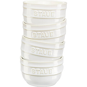 Staub Mini Ramekin Round, 4 gab. - 200 ml, ivorijs