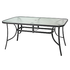 Dārza galds ar stikla virsmu NEPTUN 150x90x70