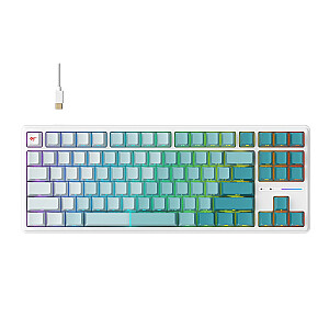 Havit KB901L - spēļu tastatūra (balta un zaļa)