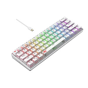 Havit KB903L - spēļu tastatūra (caurspīdīga balta)