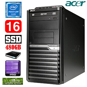 Acer Veriton M4610G MT G630 16GB 480SSD+1TB GT1030 2GB DVD WIN10Pro