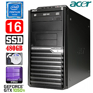 Acer Veriton M4610G MT G630 16GB 480SSD+2TB GTX1050Ti 4GB DVD WIN10Pro