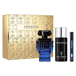 SET PACO RABANNE Phantom Intense EDP smaržu izsmidzinātājs 100ml + DEO smaržu izsmidzinātājs 150ml + EDP smaržu izsmidzinātājs 10ml