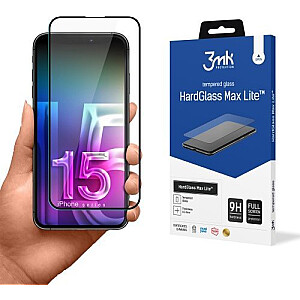 3MK HardGlass Max Lite Black iPhone 15 Pro Max