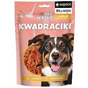 Mr. Meat Лакомства для собак Кубики Кролик (взрослый) 100г