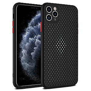 Fusion Breathe Case Silikona Aizsargapvalks Priekš Apple iPhone 7 / 8 / SE 2020 Melns