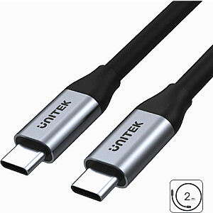 USB Unitek USB-C līdz USB-C kabelis, sudrabs (C14091ABK)