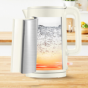 Tefal Thermo Protect KO140AE0 elektriskā tējkanna 1.5 L 1500 W Balta