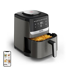 Tefal Easy Fry Silence EY551HE0 fritēšanas iekārta Viena 5 L Patstāvīga karstā gaisa fritēšanas iekārta Melna, Pelēka, Nerūsējošais tērauds