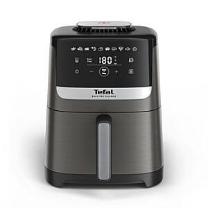 Tefal Easy Fry Silence EY551HE0 fritēšanas iekārta Viena 5 L Patstāvīga karstā gaisa fritēšanas iekārta Melna, Pelēka, Nerūsējošais tērauds